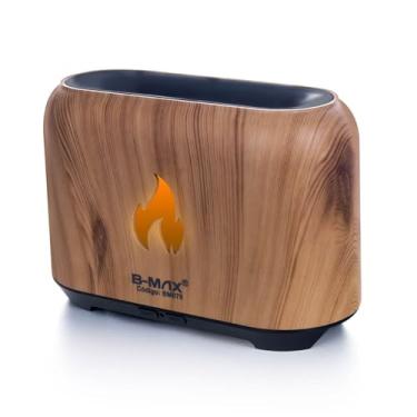 Imagem de Umidificador Ambiente com Difusor de Aromas Efeito Chamas com LED Marrom