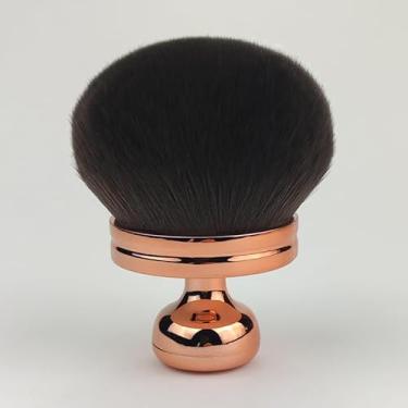 Imagem de Pincel grande multiuso para o corpo e pescoço – Cerdas macias de alta densidade com cabo de madeira (marrom escuro)