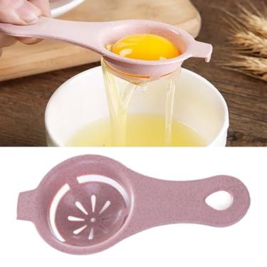 Imagem de Separador de ovos, separador de gema de ovo e clara de ovo, ferramenta de cozinha para padaria, separador de filtro de ovos, rosa