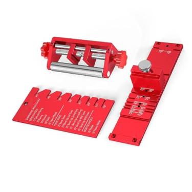 Imagem de Zhjvihx Gabarito de Afiação de Cinzel, de Guia de Afiação de Liga de Alumínio para Cinzéis e Planos Com Régua Angular de 10 a 45 Graus, Largura de 0,12 a 2,9 Polegadas