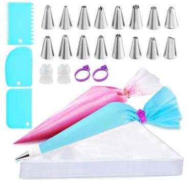 Imagem de Conjunto de ferramentas de panificação – Kit de 126 peças de utensílios de cozinha premium com copos medidores e colheres, espátulas de silicone e muito mais - Acessórios essenciais para assar em casa