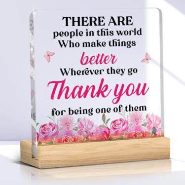 Imagem de Presentes de agradecimento para mulheres amigas, ideias inspiradoras de presentes, presentes de escritório para mulheres, filha, filho, professor, enfermeira, funcionários, acrílico, decoração de mesa