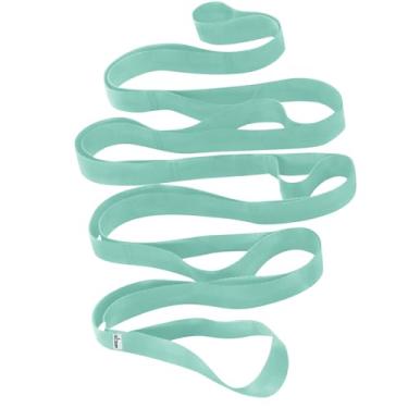 Imagem de [NEW 2023] TECEUM Stretching Strap for Yoga & Physical Therapy - 10 Loops - Choice of materials & colors - Non-elastic Leg Stretch Out Straps for Stretching, Exercising, Pilates, Post-injury