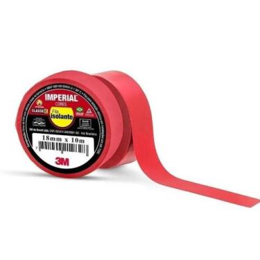 Imagem de Fita Isolante Vermelha Imperial 18mmx10mt HB004298095 3M