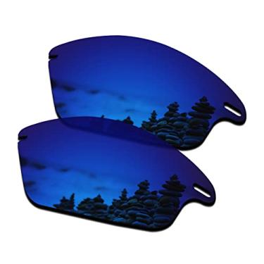 Imagem de SmartVLT Lentes de reposição polarizadas revestidas de AR azul pacífico para óculos de sol Oakley Fast Jacket OO9097