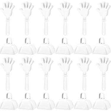 Imagem de ZCYSRLQIN 24 peças de badalos de mão e sinos de vaca de metal Noisemak