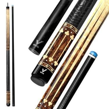 Imagem de Taco de sinuca EVO Royale, bastão de sinuca profissional de baixa deflexão para adultos 12,5 mm TIME 3 ponta padrão, 147.3 cm taco de bilhar Rad 3/8-8 junta, extremidade composta de carbono, alça sem