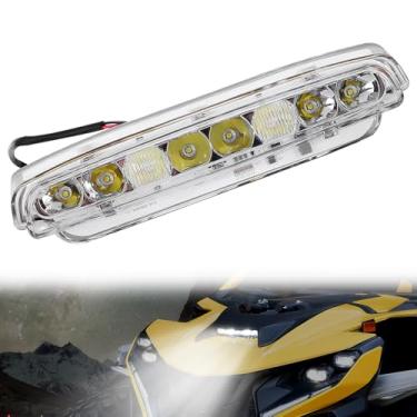 Imagem de Holofote de LED para capô frontal Can-Am Maverick R 2024-2025 Acessórios - Luzes de direção de destaque auxiliar, lâmpada de corrida diurna para R X RS, Max X RS, Smart-Shox 2025+, IP67 à prova d'água