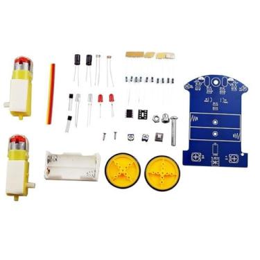 Imagem de KiBcsLic Kits de experimentos científicos faça você mesmo, pequenas invenções, kit de solda para montar um pequeno robô carrinho, brinquedos educativos para