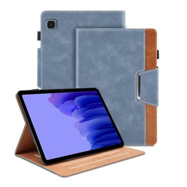 Imagem de Capa para Samsung Galaxy Tab A7 10,4 polegadas 2022 (SM-T500/T505/T507) - Capa com suporte de visualização multiângulo com bolso, capa fólio de couro PU com fecho magnético, capa para tablet