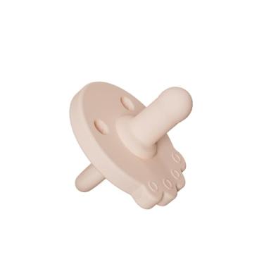 Imagem de Mordedora de Silicone Life Design Pé na Cor Bege/Areia, Livre de BPA, Material Premium Grau Alimentício (LFGB), Acessório Versátil e Único para o Conforto do Bebê