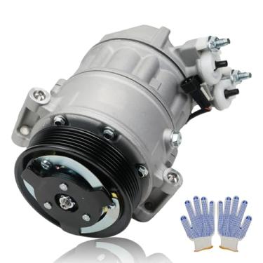 Imagem de Compressor de ar condicionado AC com embreagem compatível com Range Rover V8 5.0L 2010-2012 LR4 2010-2013 Jaguar XF XJ XK XFR XJR XKR XKR-S 98573 8W8319D629 CO-29316C