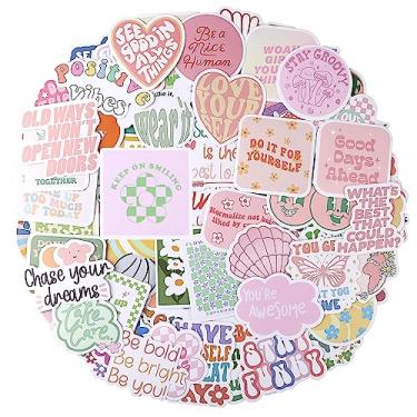 Imagem de Adesivos motivacionais rosa de vinil à prova d'água 100 peças para laptop para-choques garrafas de água para computador telefone chapéu rígido adesivos de carro e decalques adesivos inspiradores para adultos, mulheres, crianças, meninas adolescentes