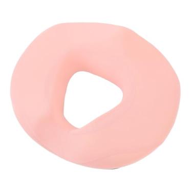Imagem de SUNGOOYUE Almofada de Espuma de Memória para Cadeira de Rosquinha para Suporte de Cóccix, Capa Lavável à Máquina, Design Leve e Portátil, Adequada para Qualquer (Rosa)