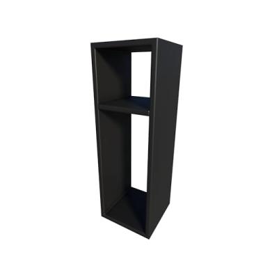 Imagem de Mesa De Cabeceira Mudo Basic Charme Retrô Quarto Cama Nicho Branco ou Preto (Preto)