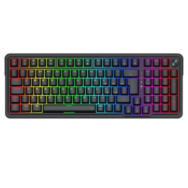 Imagem de Teclado Gamer Magnético Redragon Eisa RGB Preto 1800 Compact ABNT2 Switch Redragon UltraMag Linear K686RGB-M