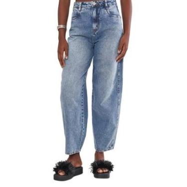 Imagem de Calça Colcci Jeans Barril Joana Azul Feminina-Feminino