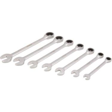 Imagem de Jogo chave combinada c/ catraca 8-19mm vanád. c/ 7 pç Vonder