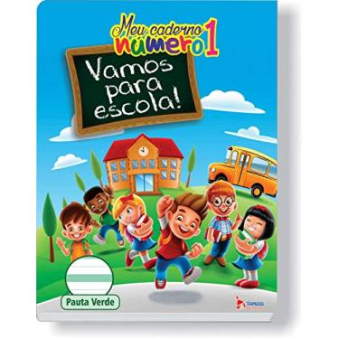 Imagem de Caderno Caligrafia Capa Dura Numero 1 Pauta Verde 40 Folhas 70g. - Pacote com 05 Tamoio, Multicor