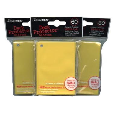 Imagem de Ultra Pro Card Supplies YuGiOh Sized Deck Protector Sleeves Yellow 60Count X3