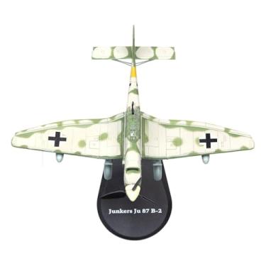 Imagem de MERIGLARE Modelo de avião de caça em escala 1/100, em liga metálica, para colecionadores, com suporte de exibição para sala de estar, estante ou quarto.