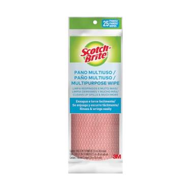 Imagem de Pano Rosa, Scotch-Brite, 25 unidades