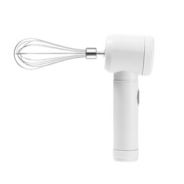 Imagem de Batedor Elétrico de Ovo Mixer Portátil em Aço Inoxidável para Cozinha (BRANCO)