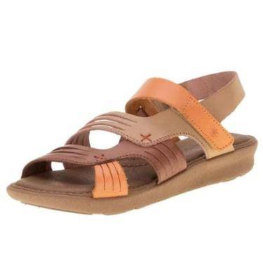 Imagem de Sandália Feminina Casual Couro Conforto Dia a Dia New Face-Feminino