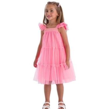 Imagem de VESTIDO ROSA INFANTIL FLÚOR MON SUCRÉ 3127342-Feminino