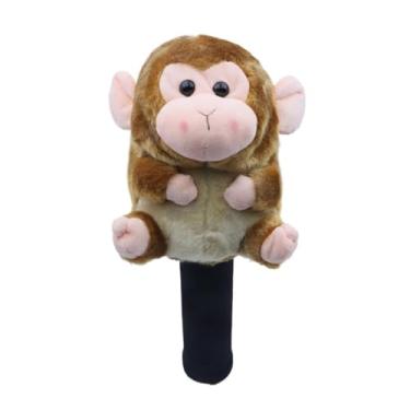 Imagem de Lljsszr Capa para Taco de Golfe com Estampa de Macaco, Capa Divertida para Taco de Golfe, Macia, Protetora E a Arranhões, Ideal para Homens E Mulhe, Madeira de Fairway