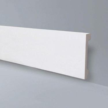 Imagem de Kit Rodapé de Poliestireno 5 Barras Lisas de 20cmX2,44m Rende 12,2 Met