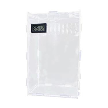 Imagem de Generic Terrário portátil para répteis, com aquário de acrílico para aranhas e anfíbios, ideal para camaleões e lagartixas terrestres, M