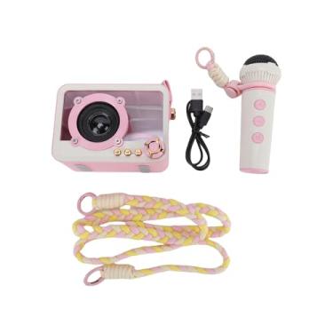 Imagem de Alomejor Máquina de karaokê, Máquina Ktv Portátil Com Design Compacto e Bateria de Longa Duração, Alto-falante de karaokê para Festa Em Casa Ao Ar Livre (Rósea)