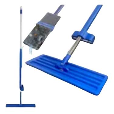 Imagem de Esfregão Mop Self Clean, Esfregão em Microfibra, Cabo Regulável 120cm, Rotação 360°, para Limpeza Seca e Úmida de Pisos e Azulejos Limpeza em geral Multiuso Clean Tech