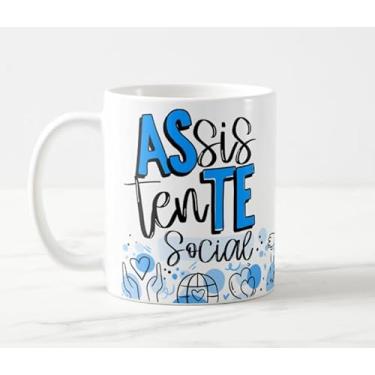 Imagem de Caneca Assistente Social Trabalhando Pelo Bem das Pessoas Masculina