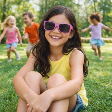 Imagem de Óculos de sol flexível infantil c/ proteção uv - atenas - ALIKÍ, Lilás