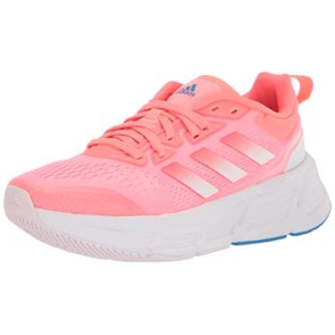 Imagem de adidas Tênis de corrida feminino Questar 2022, Vermelho ácido/turbo/quase rosa, 38