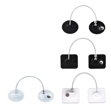 Imagem de Trava de janela para geladeira com cabo aberto protetor de fechadura de porta 1 peça (F)