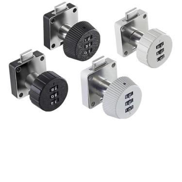 Imagem de Bloqueio de código de gaveta de liga de zinco, combinação de 3 dígitos, senha sem chave, 1 peça (A)