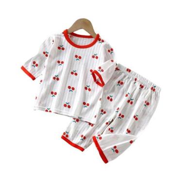 Imagem de Conjuntos De Pijamas De Algodão Para Bebês Com Manga Longa Roupas De D