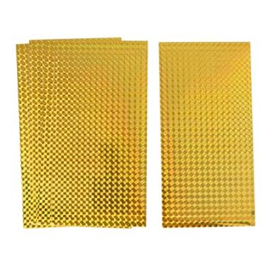 Imagem de Fita de isca de pesca Baoblaze 5 peças escamas de peixe cores brilhantes impermeável prático, Dourado