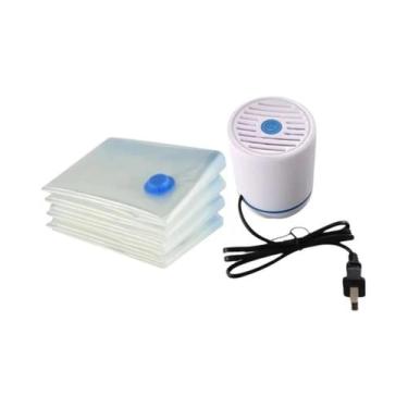 Imagem de Sacos a Vácuo Grandes Para Roupas 6PCS Contêiner De Armazenamento De C