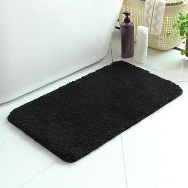 Imagem de Tapete de banheiro, tapete de banho de água absorvente extra macio antiderrapante, secagem rápida, tapete de banho para piso de banheiro, acessórios de decoração de casa (tamanho: 15,74 × 60 cm, cor