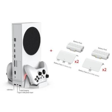 Imagem de Base Multiuso Compatível Com Xbox Series S Com Cooler + Carregador Dup