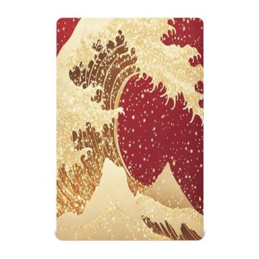 Imagem de Wassud Jogo de lençol de berço respirável para meninos e meninas Golden Wave, neutro, 68 x 99 cm