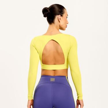 Imagem de Cropped Manga Longa Decote Costas Poliamida Soft Com Bojo Donna Carioca-Feminino