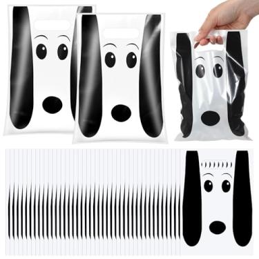 Imagem de Motipuns 50 peças de lembrancinhas de festa de cachorro fofas de desenho animado branco para presentes de guloseimas para cachorro fofo suprimentos de festa de aniversário