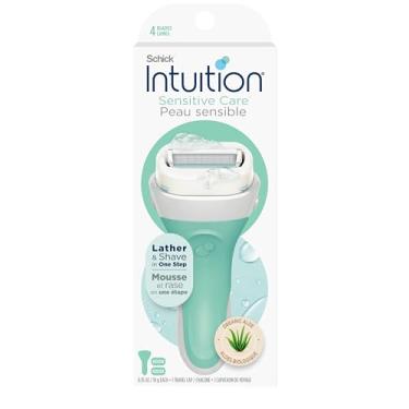 Imagem de INTUITION Lâminas De Barbear Schick Intuition Para Mulheres Com Pele Sensível | 1 Lâmina E 2 Refil De Lâminas De Barbear Intuições Com Aloe Orgânico