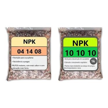 Imagem de Kit Adubo Npk 10-10-10 E 04-14-08 1kg - Genérico