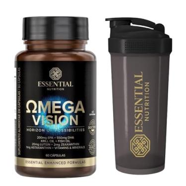 Imagem de Combo Essential Nutrition + Omega 3 Vision c/Astaxantina, Luteína e Zeaxantina + Coqueteleira Oficial